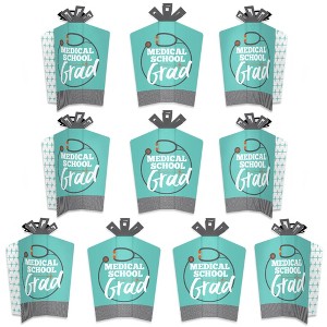 Big Dot of Happiness Medical School Grad - Table Decorations - Doctor Graduation Party Fold and Flare Centerpieces - 10 Count - 1 of 4