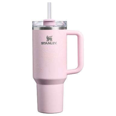 Stanley 40 oz Stainless Steel H2.0 FlowState Quencher Tumbler Pink Sugar Spider Webs