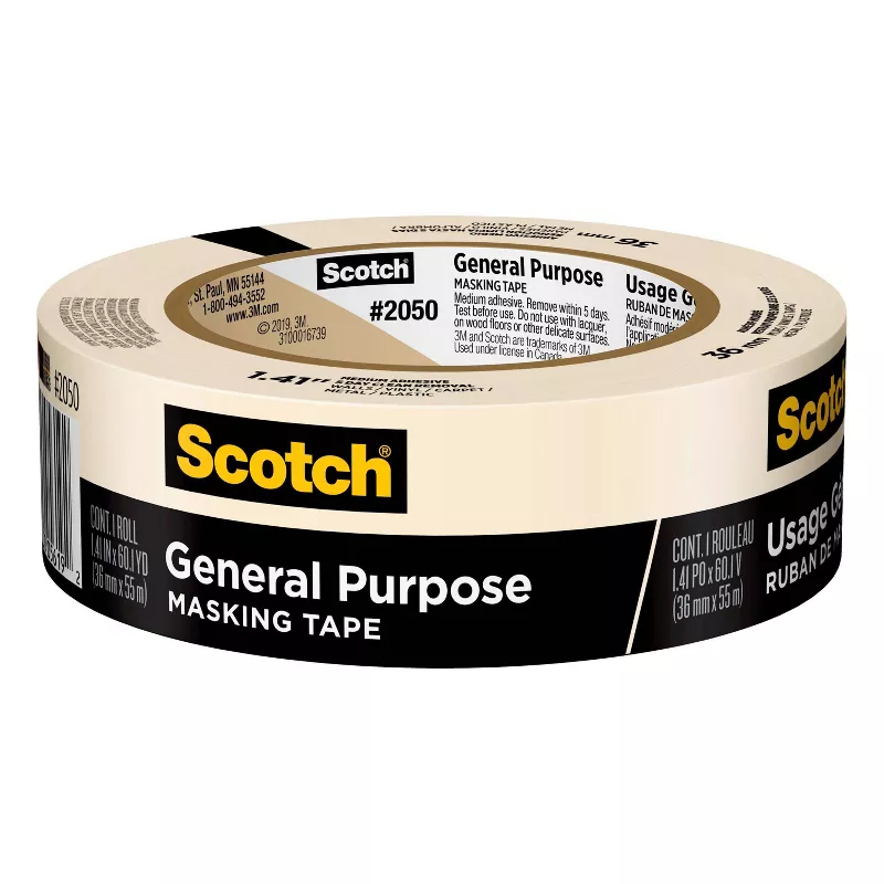 Scotch 1 41 X 60yd General Purpose, How To Remove Masking Tape Residue From Hardwood Floors