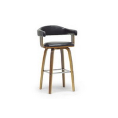 Quigley and Modern Barstool Black/ Brown - Baxton Studio