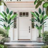 Bird of Paradise Artificial Bird of Paradise Plant 6FT(72in) Fake Palm Tree  with 14 Trunks Faux Leaves - 3 of 4