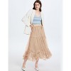 Women's Fairy Tutu Maxi Skirt - Long Tiered Tulle Skirt with High Elastic Waist - 4 of 4