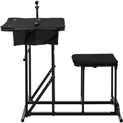 Costway Foldable Shooting Table w/ Height Adjustable Hunting Gun Rest for Outdoor Range