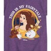 Girls' - Disney Princess - Belle This Is My Fairytale Fitted Short Sleeve Graphic T-Shirt - 2 of 4