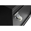 Black Metal Double-Door Printer Cabinet 360¡ã Lockable Casters, Adjustable Shelves,Waterproof And Not Easy To Wear, Modern Design For Office, Home - 2 of 4