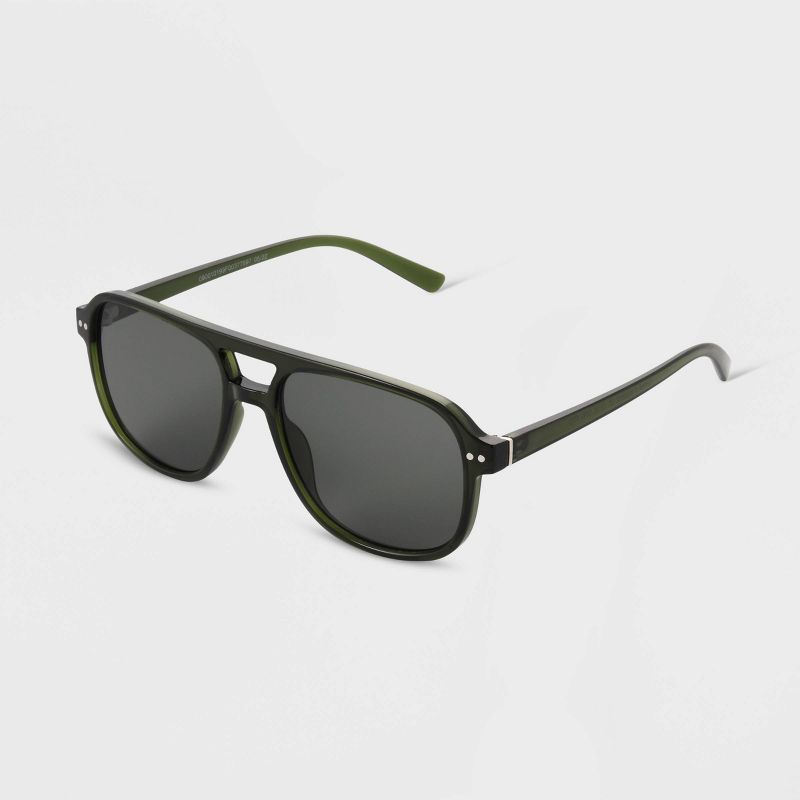 Women&#39;s Plastic Aviator Sunglasses - Universal Thread&#8482; Green, 3 of 5