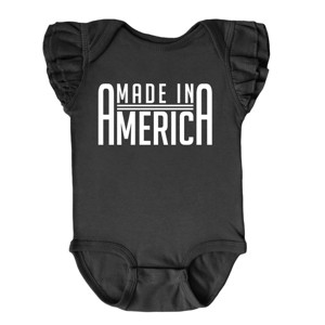 The Juniper Shop Made In America Rounded Flutter Sleeve Bodysuit - 1 of 4