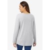 Woman Within Plus Size Perfect Long-Sleeve V-Neck Tee - 3 of 4