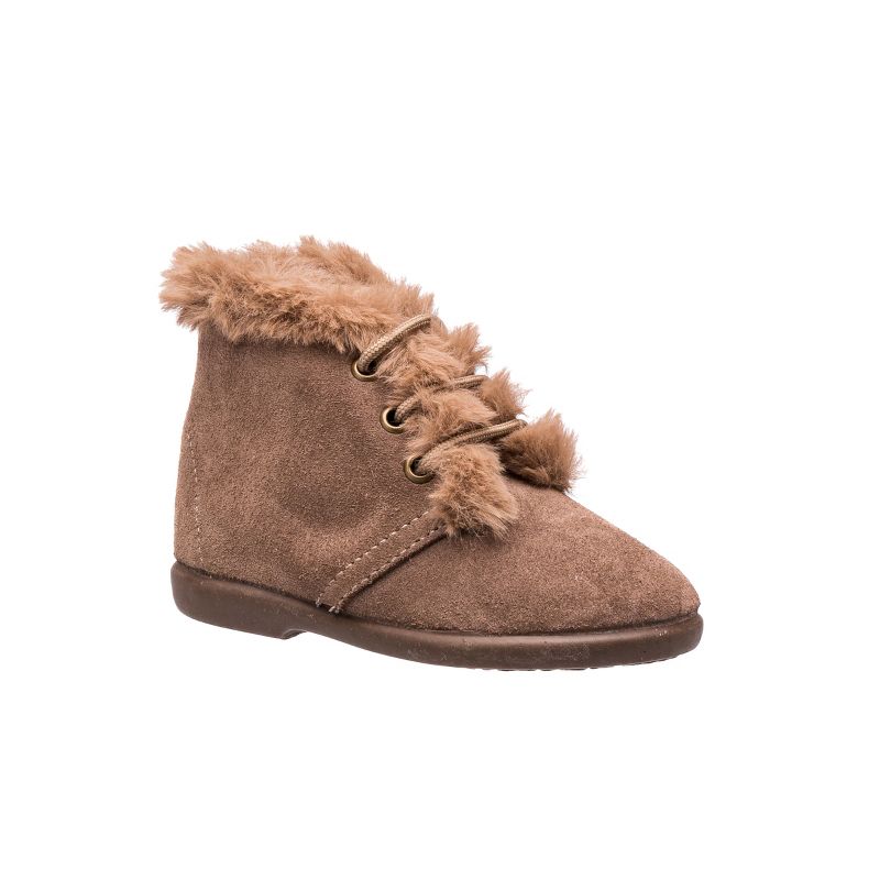 Elephantito Kids Teddy Bootie with Laces, 1 of 4