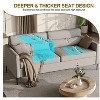 Nasitip 3-Seater Sofa with Extra Deep Seats, 80''Modern Couch and Sofa with Comfy Armrests and Seats and Backrests,2Parcel - 2 of 4