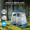 VINGLI 2 Room Shower Tent, 7.5 FT Instant Pop Up Shelter with Carrying Bag, Privacy Changing Room Tent - 4 of 4