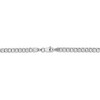 Black Bow Jewelry 3.35mm, 14K White Gold, Hollow Curb Link Chain Necklace - 3 of 4