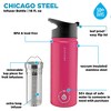 GROSCHE Chicago Steel 16 oz. Infusion Water Bottle Insulated Water Bottle Tea and Fruit Infuser Water Bottle Stainless Steel Flask - image 3 of 4