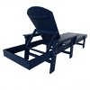 WestinTrends Dylan Adirondack Poly Reclining Chaise Lounge With Arms - 4 of 4