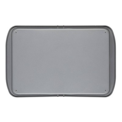 Gray Silicone Non-stick Rectangular Cake Pan with Lid, 9" x 13"