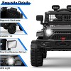 12V Kids Ride On Truck, Battery Powered Electric Car w/Remote, 3 Speeds, Spring Suspension, Headlights & Music for 3-8 - 2 of 4