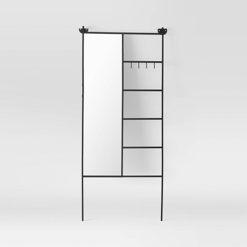 Floor Mirror With Ladder And Hooks Black Project 62 Target