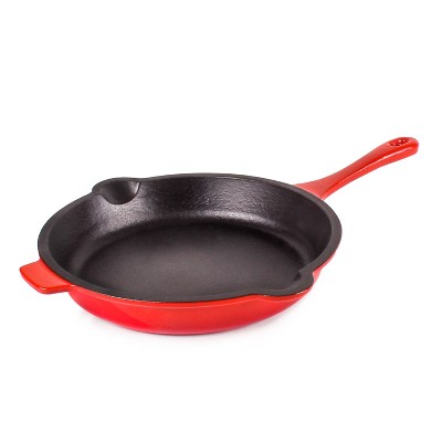 BergHOFF Neo 10" Cast Iron Fry Pan, Red