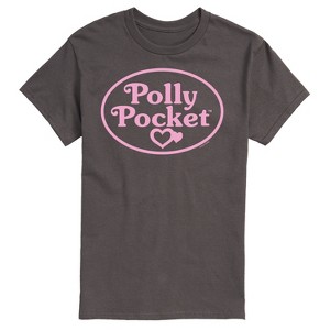 Men's - Polly Pocket - Polly Pocket Pink Logo Short Sleeve Graphic T-Shirt - 1 of 4