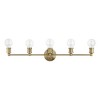 Livex Lighting Lansdale 5 - Light Vanity in  Antique Brass - 4 of 4