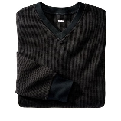 KingSize Men's Big & Tall Heavyweight Thermal V-Neck Underwear Shirt
