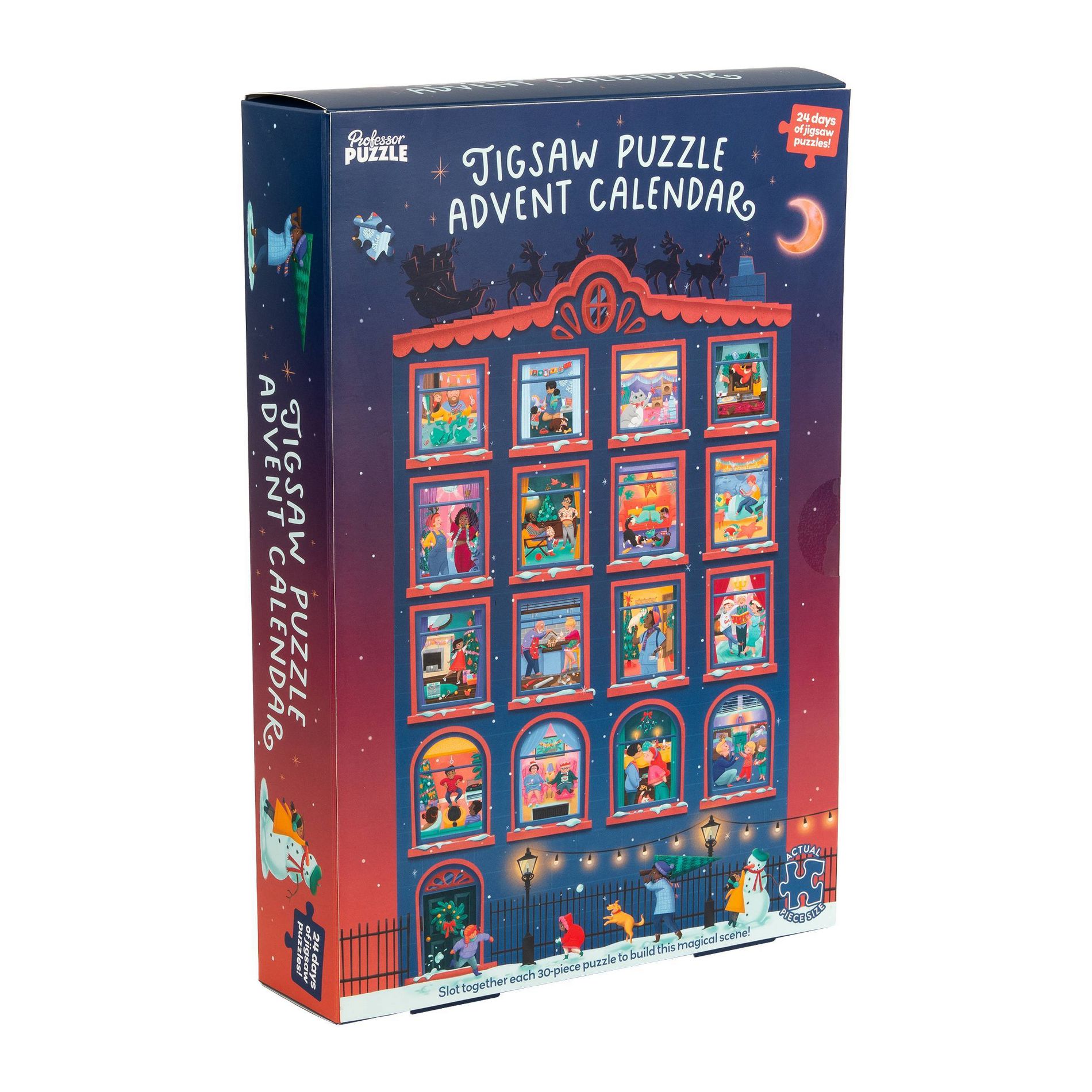 Professor Puzzle Through the Window Jigsaw Advent