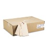 Avery Double Wired Shipping Tags 13pt. Stock 6 1/4 x 3 1/8 Manila 1 000/Box 12608 - 3 of 4