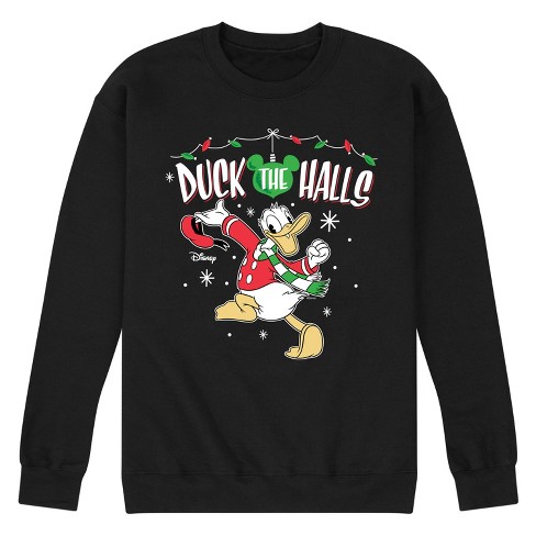 Men's - Disney - Duck The Halls Graphic Fleece Sweatshirt - image 1 of 4