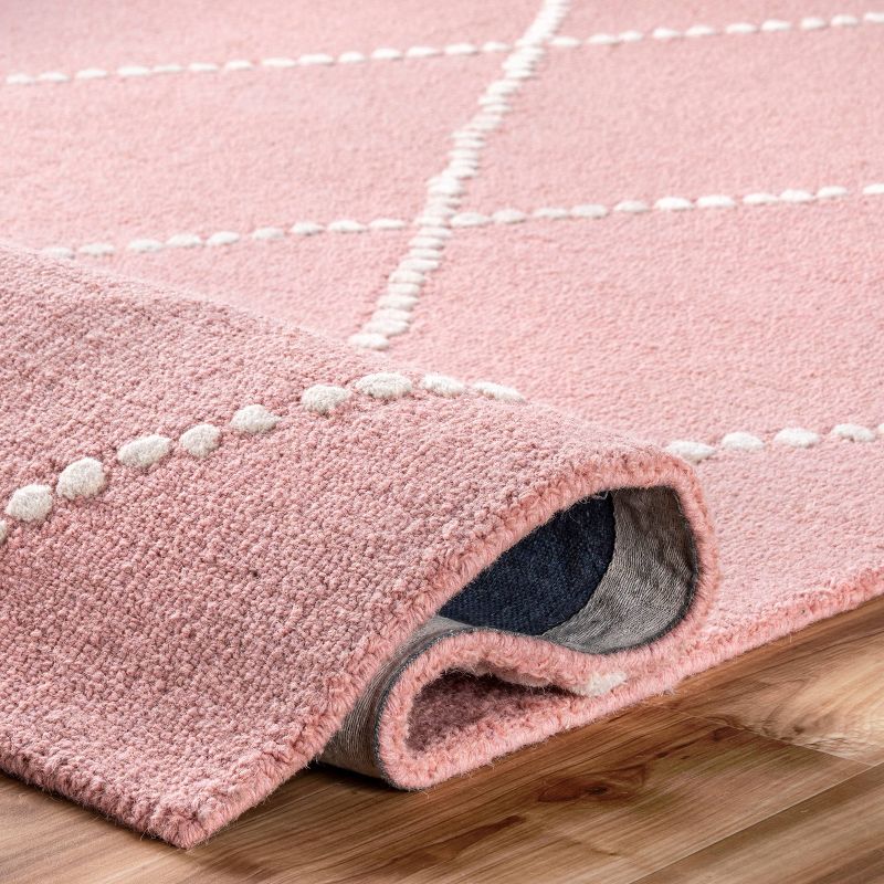 6&#39;x9&#39; Hand Tufted Elvia Area Rug Baby Pink - nuLOOM, 5 of 10