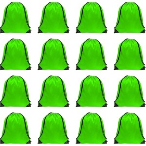 Waterproof Drawstring Backpack Bulk, Nylon Cinch Bags in 10 Colors for School, Gym, Sports - 1 of 4