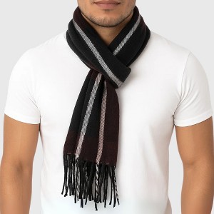 Alpine Swiss Mens Plaid Scarf Soft Winter Shawl Lightweight Cold-Weather Gear - 1 of 4