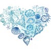 Men's Design By Humans Sea. Heart of the shells. By Katyau Tank Top - 2 of 3