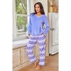 ADR Women's PJ Set, Fleece Pajama Pants & Top, Cozy PJs for, Lady Pajamas - 2 of 4