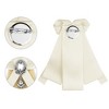 Elerevyo Women's Ribbon Rhinestone and Pearl Accessories Bow Tie - 3 of 4