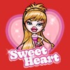 Women's Bratz Meygan Sweet Heart Racerback Tank Top - 2 of 4