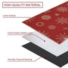 Christmas Snowflake Door Mat Holiday Decorative Welcome Mat Indoor Outdoor Entrance Doormat - 4 of 4