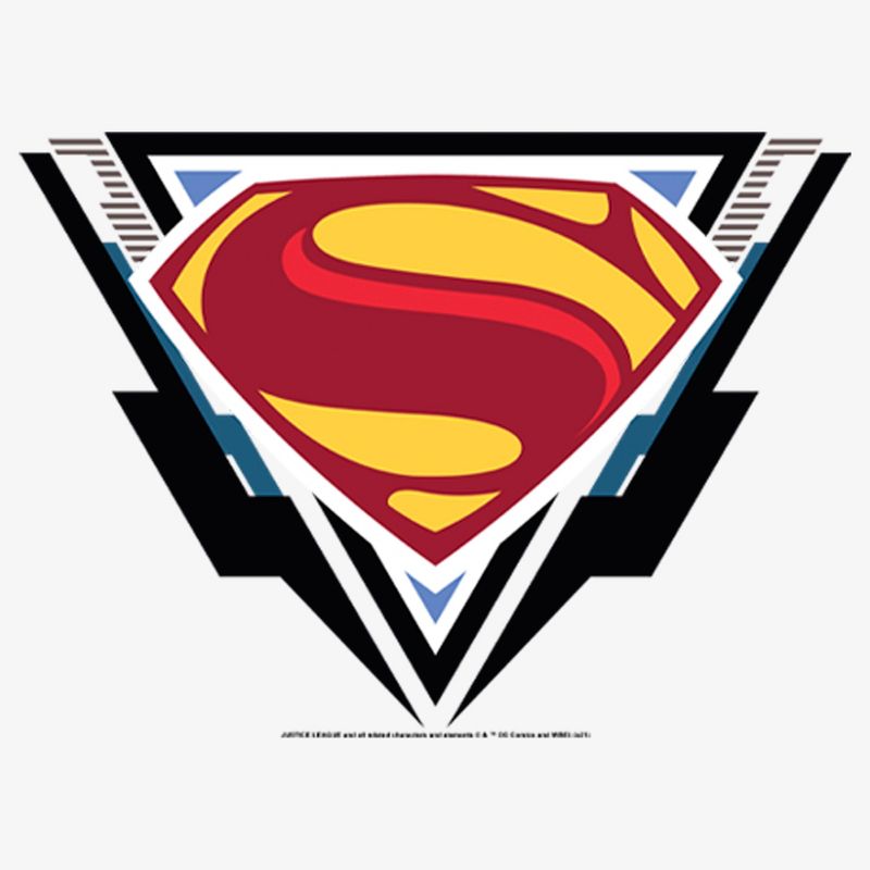 Women's Zack Snyder Justice League Superman Comic Logo T-Shirt, 2 of 6