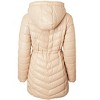 Sportoli Womens Winter Coat Reversible Faux Fur Lined Quilted Puffer Jacket - 2 of 4