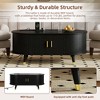 NicBex Modern Coffee Table with Storage,Oval Fluted with Sliding Door and Charging Station,Multi-Functional Center Table for Living Room - 3 of 4