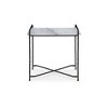 Signature Design by Ashley Ashber Marble Top Accent Table, White & Black - 3 of 4