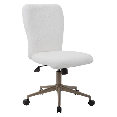 Modern Office Chair With Chrome Arms White - Boss Office Products : Target