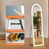 GlasFlength Full Length Mirrors Full Length Simple Mirrors Multi Position Mirror Premium Glass Flexible Setup For Bedroom, Silver, 15.7"*59.8"*0.8" - 4 of 4