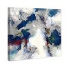 12" x 12" E" x plosive Shade Abstract Unframed Canvas Wall Art in Blue - Unbranded - 4 of 4