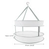 Unique Bargains Folding Durable Double Layer Clothes Drying Basket 1 Pc - 3 of 4