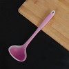 Unique Bargains Heat Resistant Ergonomic Handle Non-Stick Soup Ladle 11.4 Inch Fuchsia 1 Pc - 2 of 4