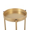 2 Tier Plant Stand Plant Holders Indoor Stand With 2 Round Trays Anti Slip Leg 33 Pound Support Metal Potted Plant Holder Shelf - 4 of 4