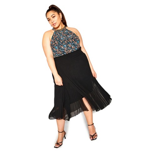 City Chic | Women's Plus Size Natalie Skirt - Black - 20w : Target
