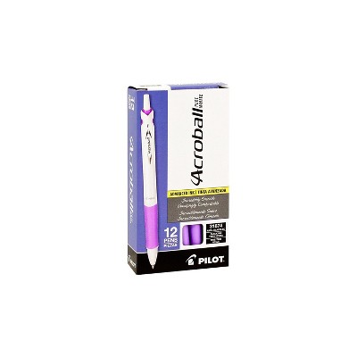 Pilot Acroball PureWhite Retractable Ballpoint 31854