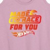 Women's - Hot Wheels - Valentine's Made to Race Art Graphic Racerback Tank - 2 of 4