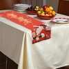 Unique Bargains Christmas Table Runner Santa Claus Angel Polyester Red 71x14 Inch 1 Pc - 2 of 4